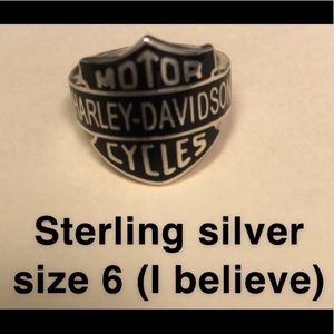 Harley Davidson silver ring